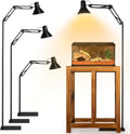 Hypool Extra Tall Reptile Heat Lamp Floor Light Stand - 70in Height