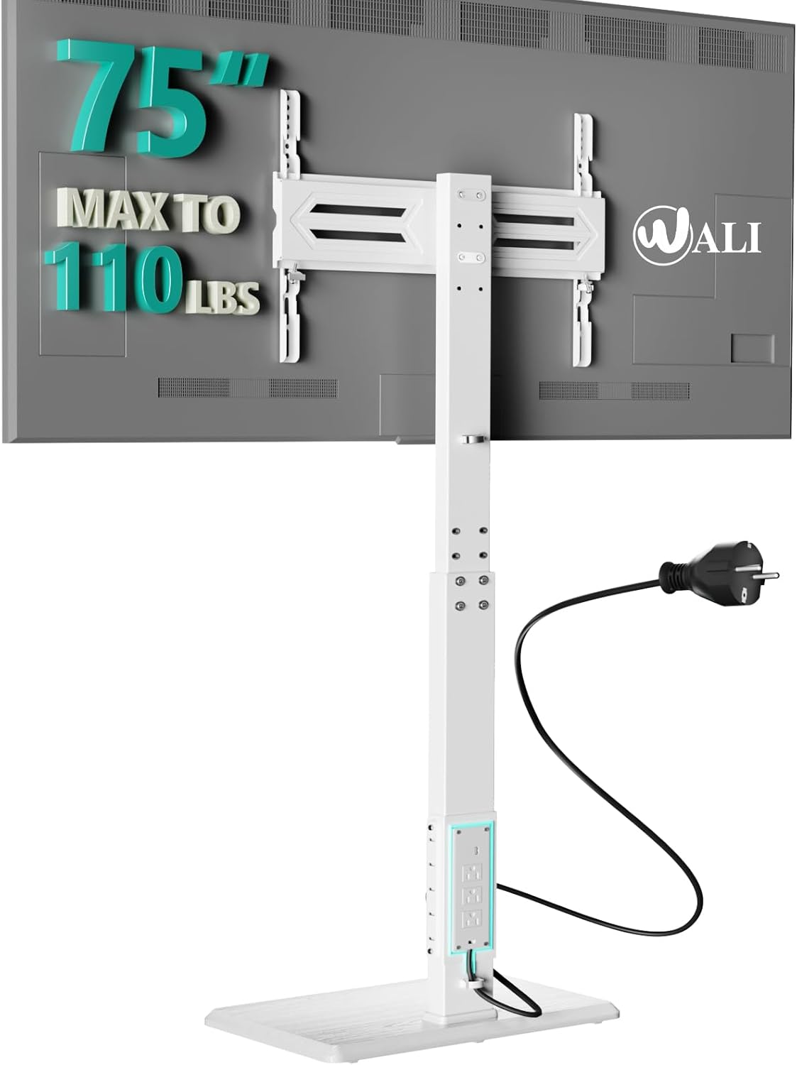 WALI Floor TV Stand with Power Outlet for 32-75 inch TVs