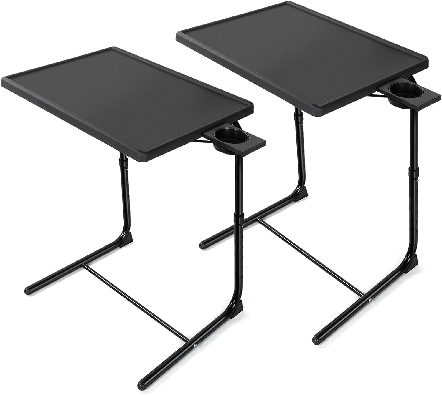 Adjustable TV Tray Table Set - Ultimate Comfort & Convenience by HUANUO