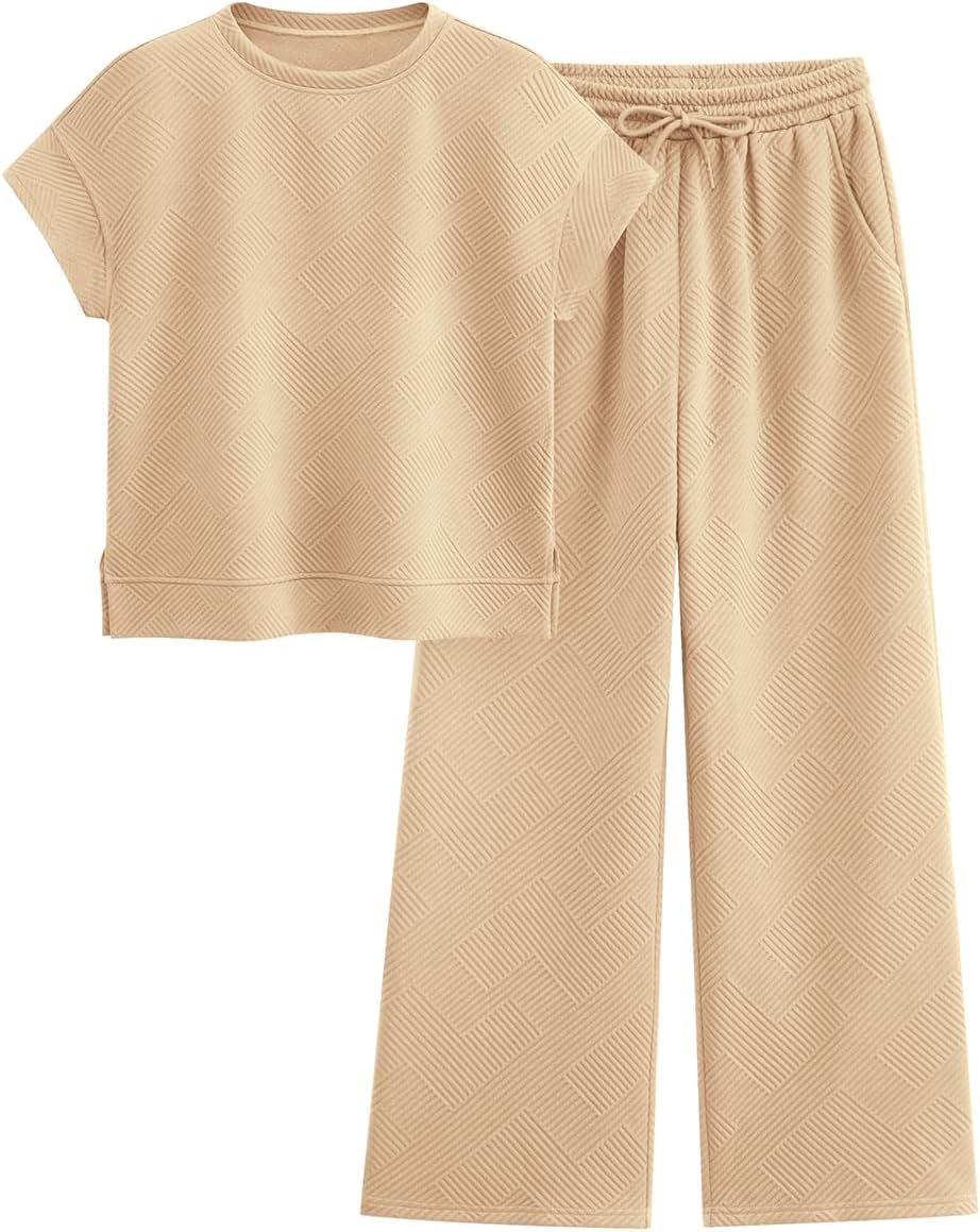 PRETTYGARDEN 2 Piece Outfits For Women Casual Tracksuit Set