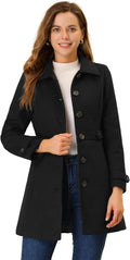 Women's Winter Classic Single Breasted Pea Coat - Tailored Fit