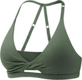 Sports Bras for Women Open Back Workout Bra - Adjustable, Padded Fit