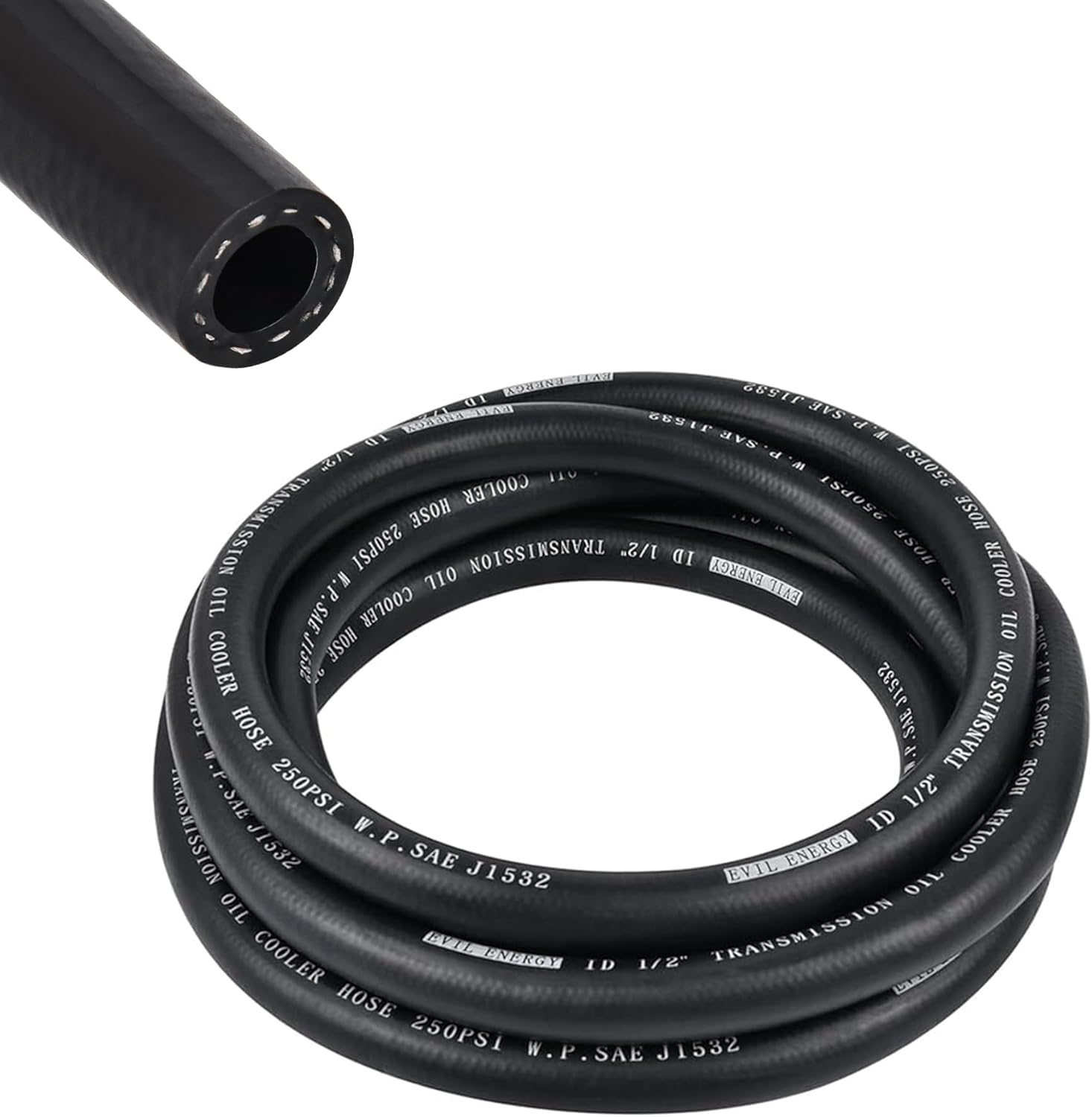 EVIL ENERGY 1/2 Transmission Oil Cooler Hose 10FT for Durability