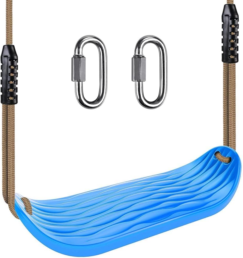 SELEWARE Non-Slip Plastic Swing Seat for Kids & Adults Fun