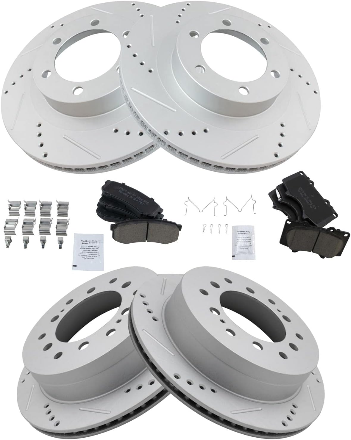 Performance Brake Pad & Rotor Kit for Lexus GX470 & 4Runner