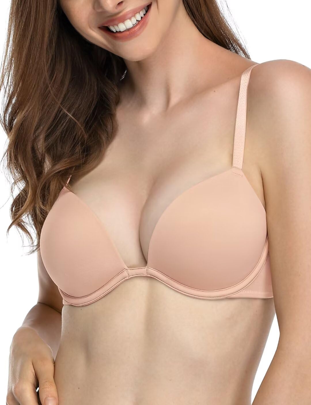 Deyllo Womens Push Up Underwire Bra for Ultimate Comfort