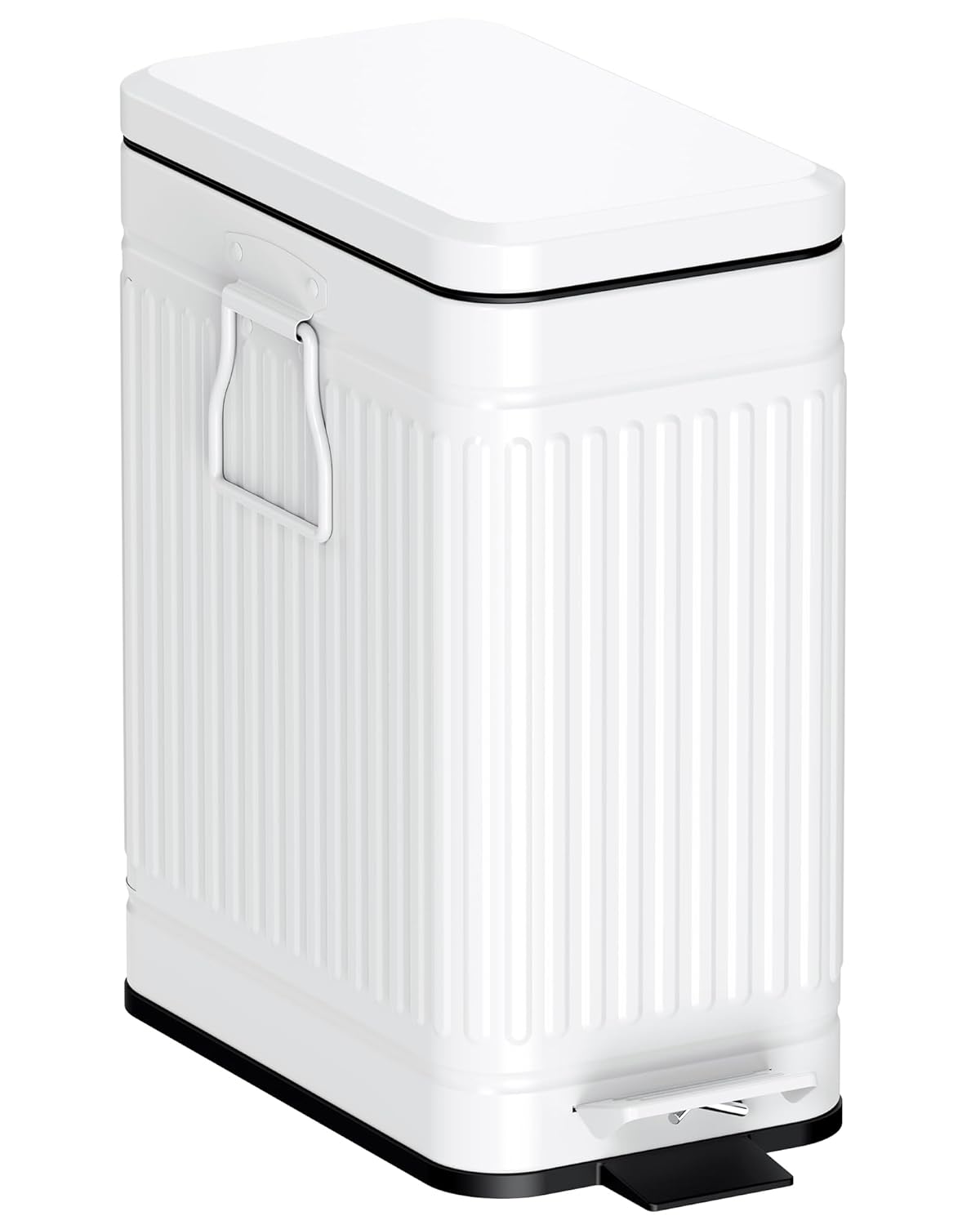 Small Trash Can with Lid Soft Close for Modern Spaces