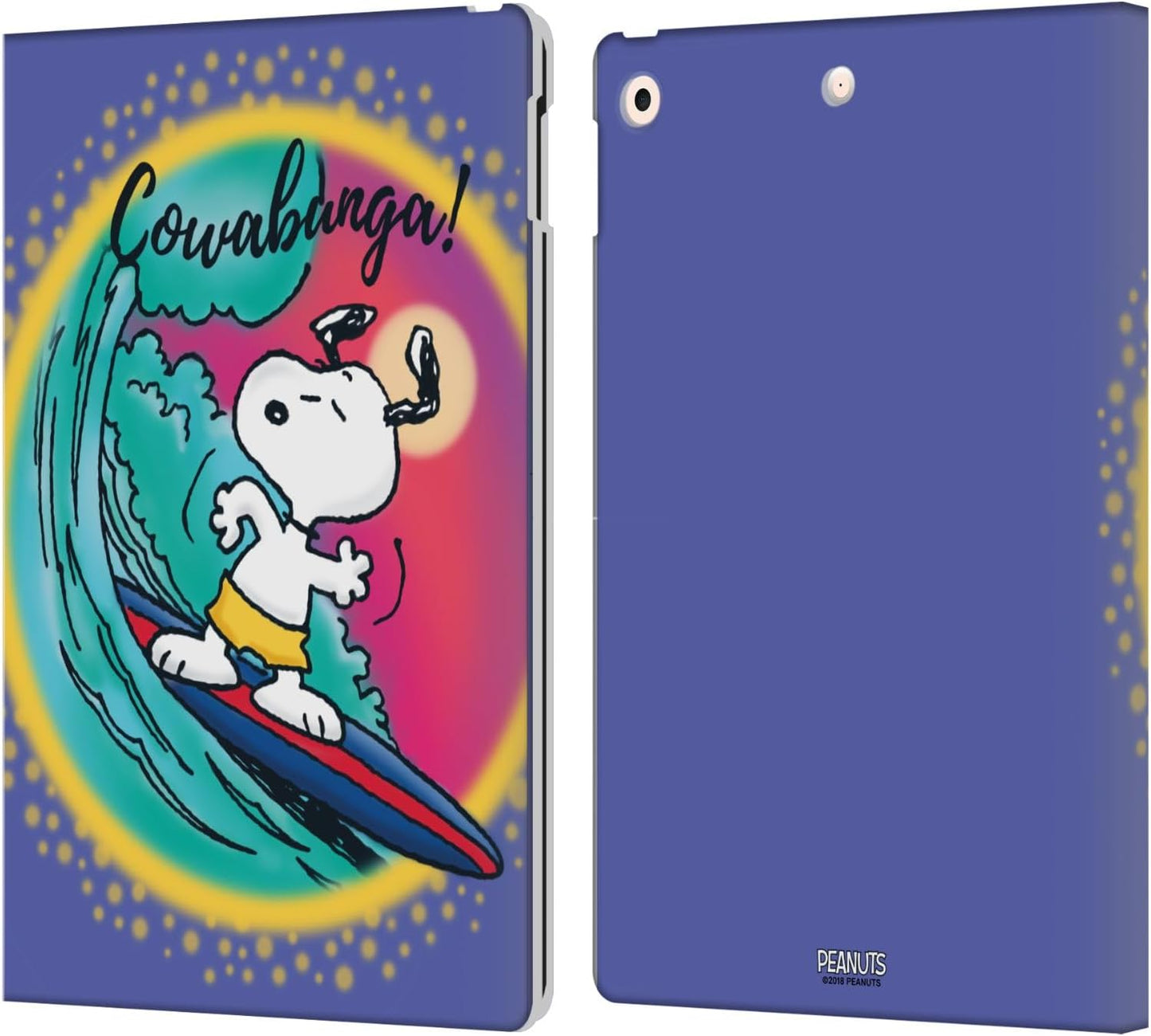 Peanuts Cowabunga Surf Snoopy Wallet Case for iPad 10.2 2019-2021