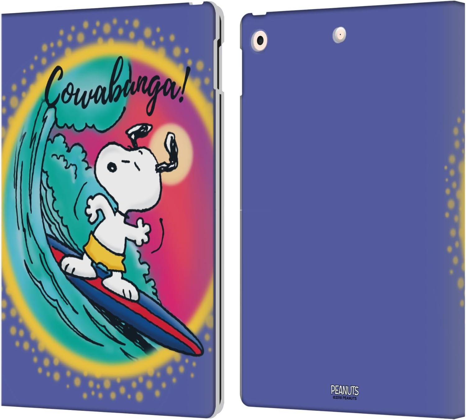 Peanuts Cowabunga Surf Snoopy Wallet Case for iPad 10.2 2019-2021