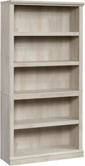 Sauder 5 Tier Book Shelf Wooden Bookcase - Vertical Storage Solution