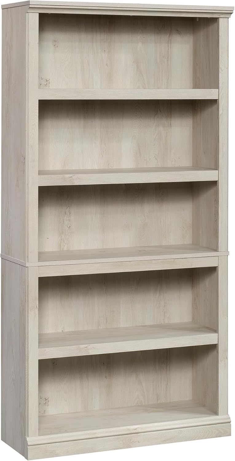 Sauder 5 Tier Book Shelf for Home Office and Living Room Style