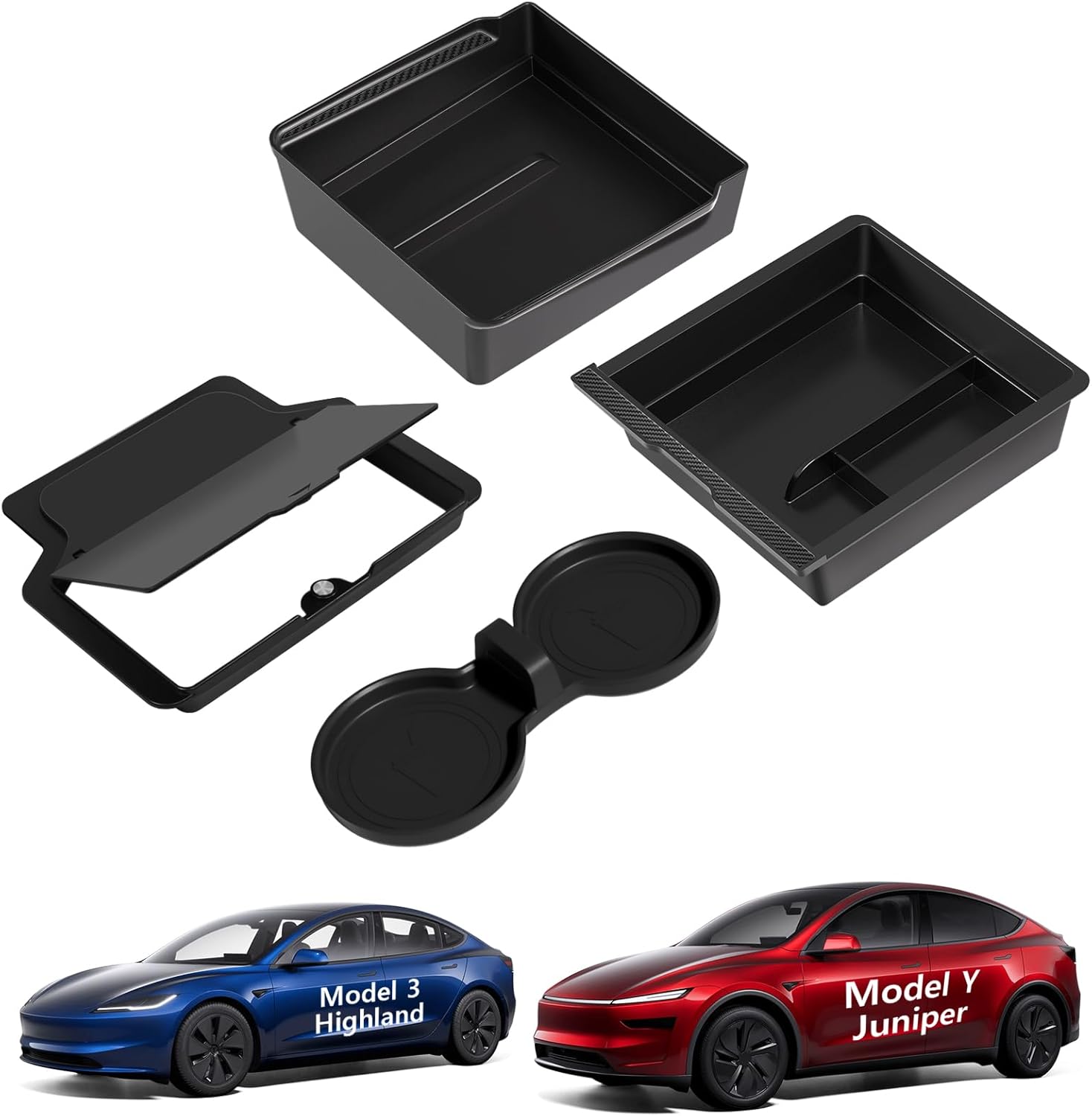 Tesla Model Y Juniper Center Console Organizer Tray for 2025 2026