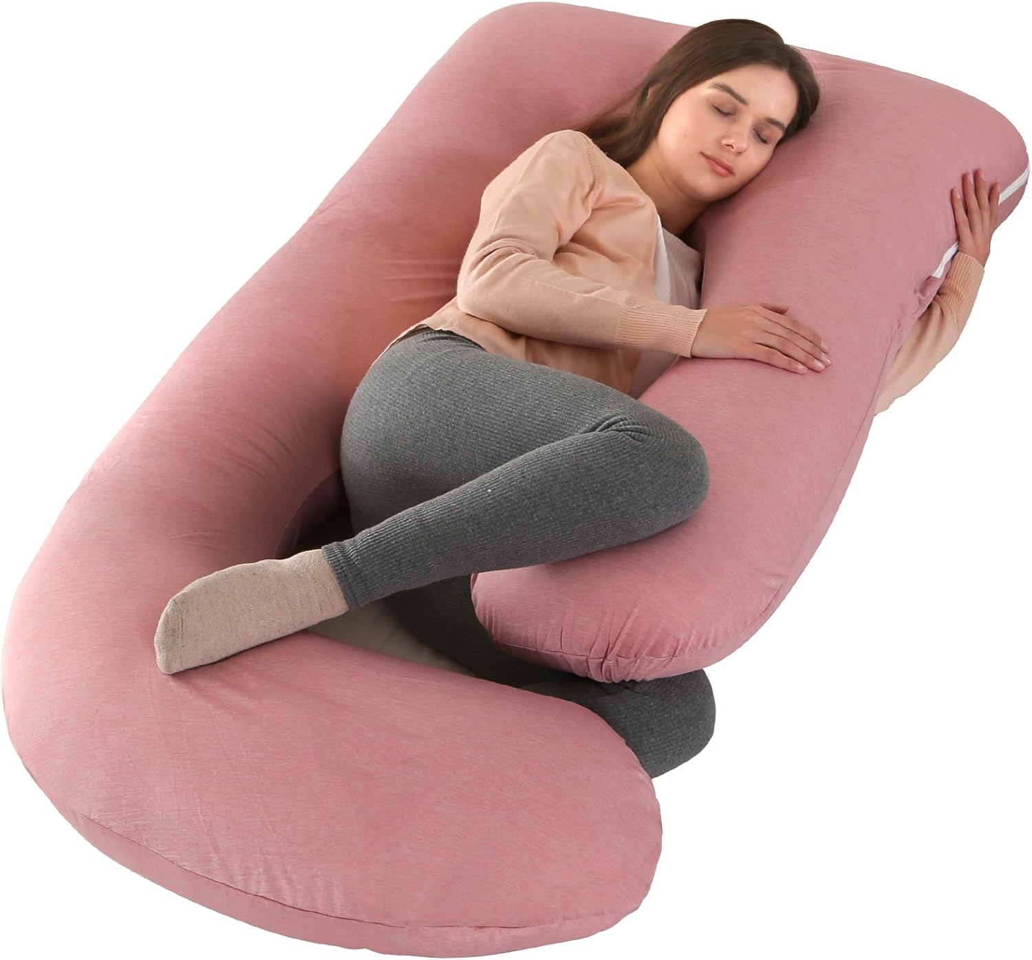 Cooling Pregnancy Pillow for Sleeping and Relaxation Support