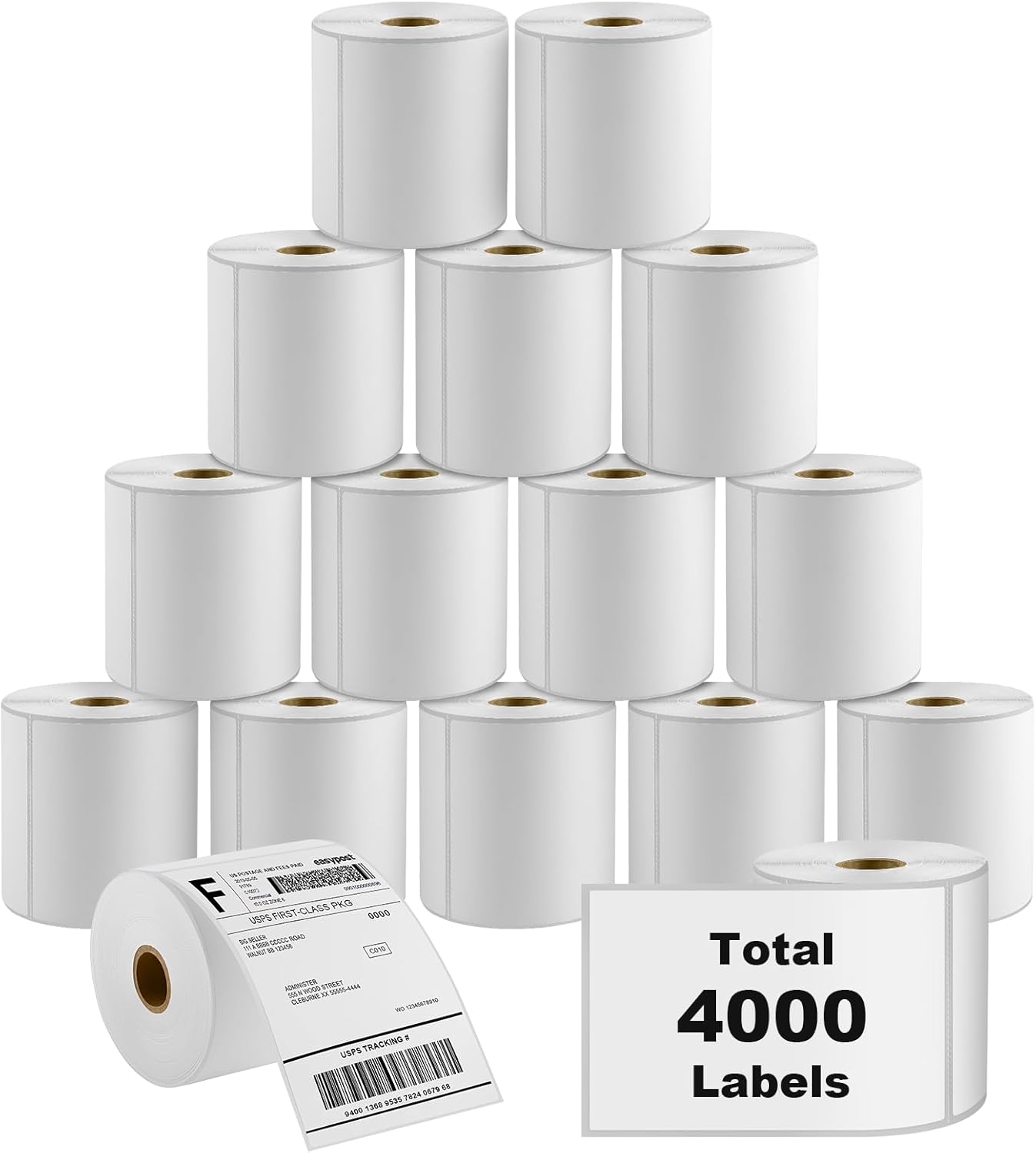 MaxGear 4x6 Direct Thermal Labels for Shipping and Inventory