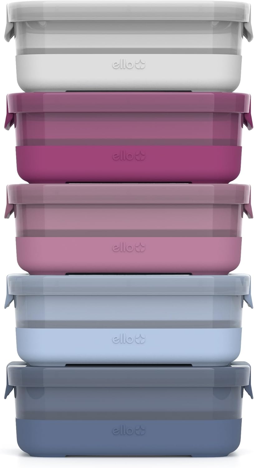 Ello Plastic Meal Prep Set for Convenient Food Storage Solutions
