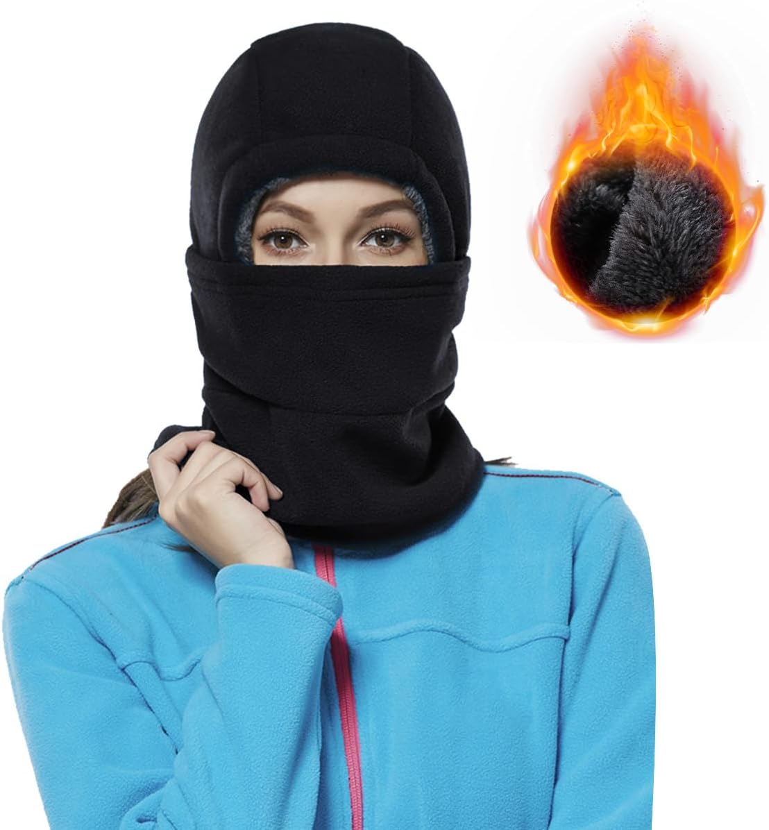 Balaclava Sherpa Hood - Windproof & Cozy!