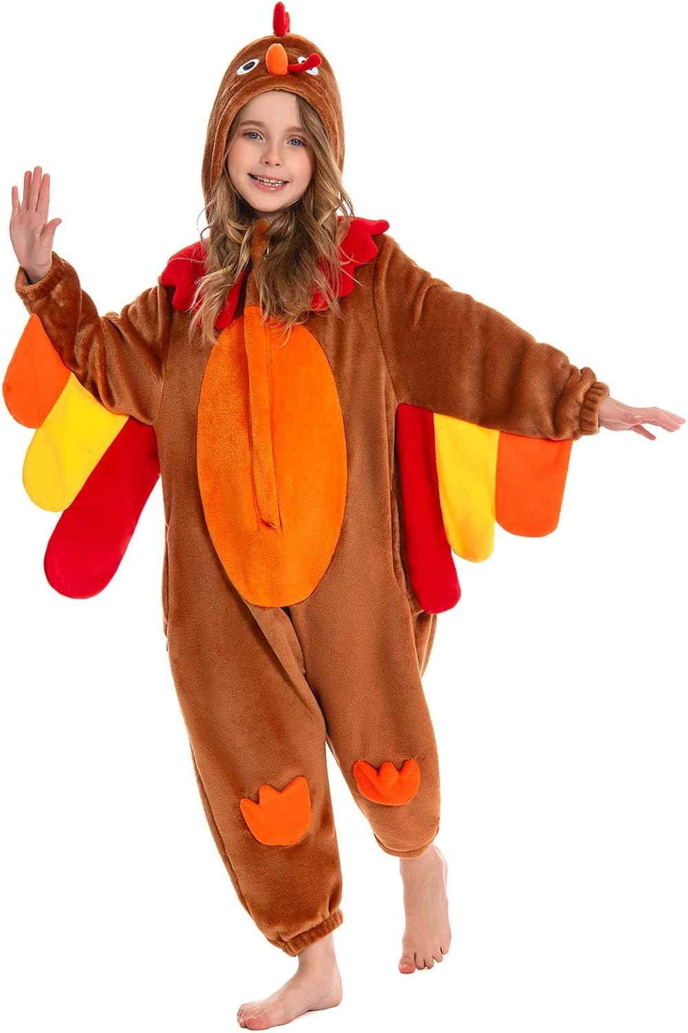 Kids Animal Onesie with Realistic Turkey Design for Fun