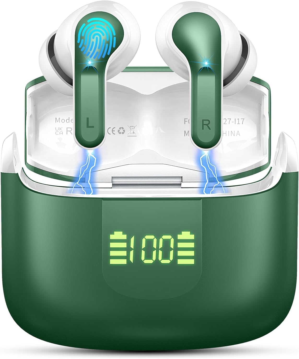 Wireless Earbuds with 40H Playback and Noise Cancelling Mic