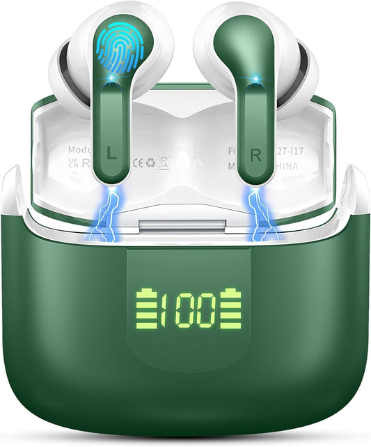 Wireless Earbuds with 40H Playback and Noise Cancelling Mic