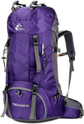 Bseash 60L Waterproof Hiking Camping Backpack - Large Lightweight Made