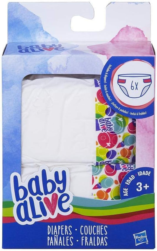 Baby Alive Hasbro Diapers Pack - Keeps Dolls Clean