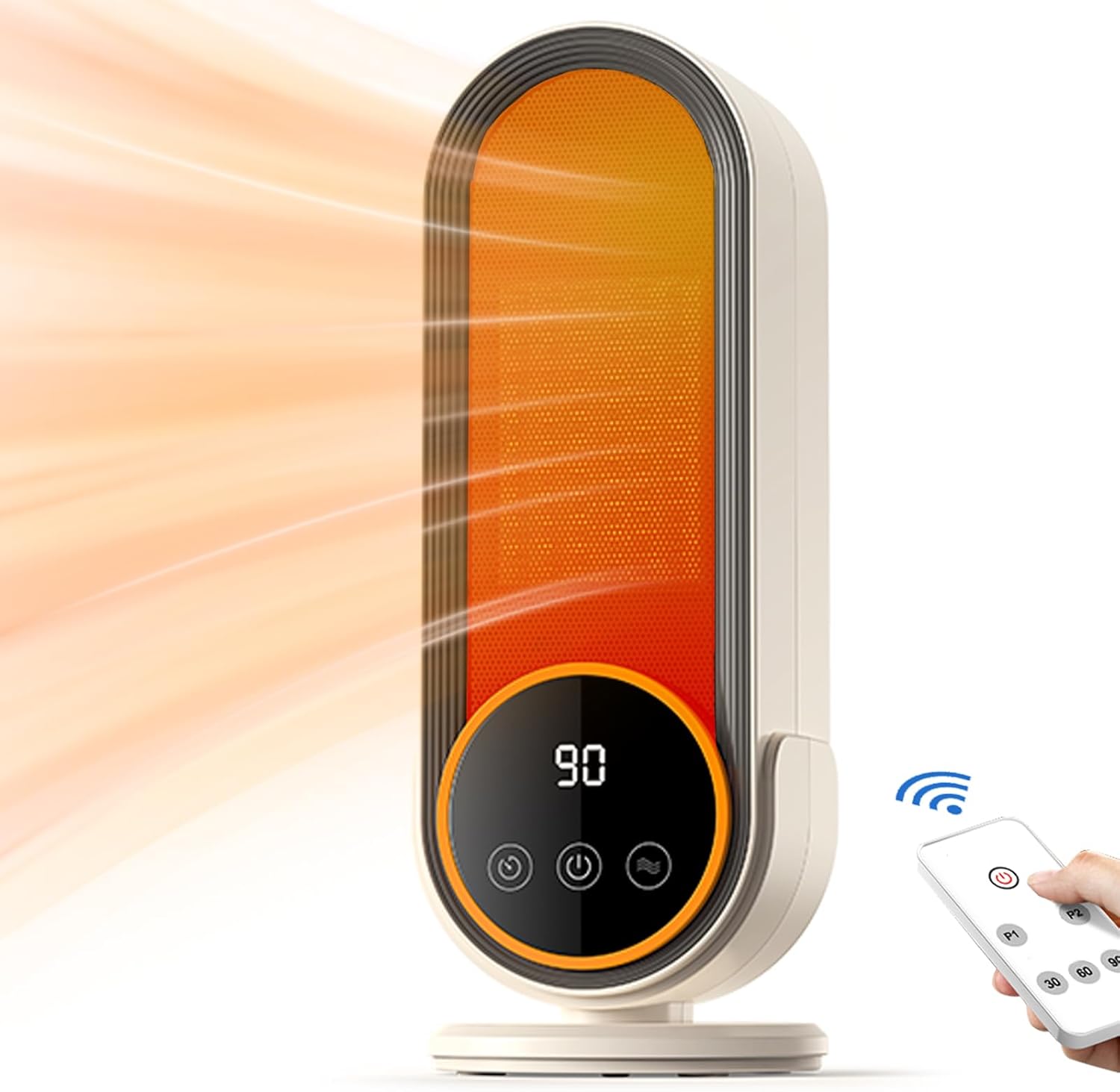 Energy Efficient Portable Heater - Rapid Heat, Remote Control