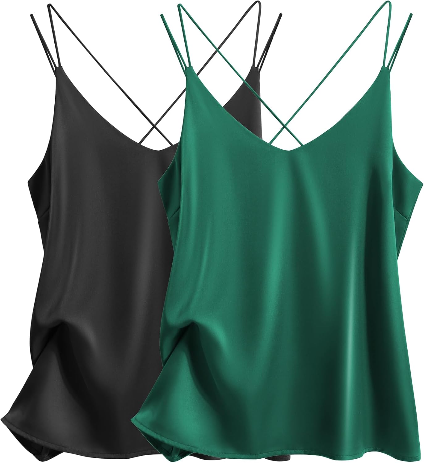 Ekouaer Womens Silk Satin Camisole Tank Tops for Stylish Looks