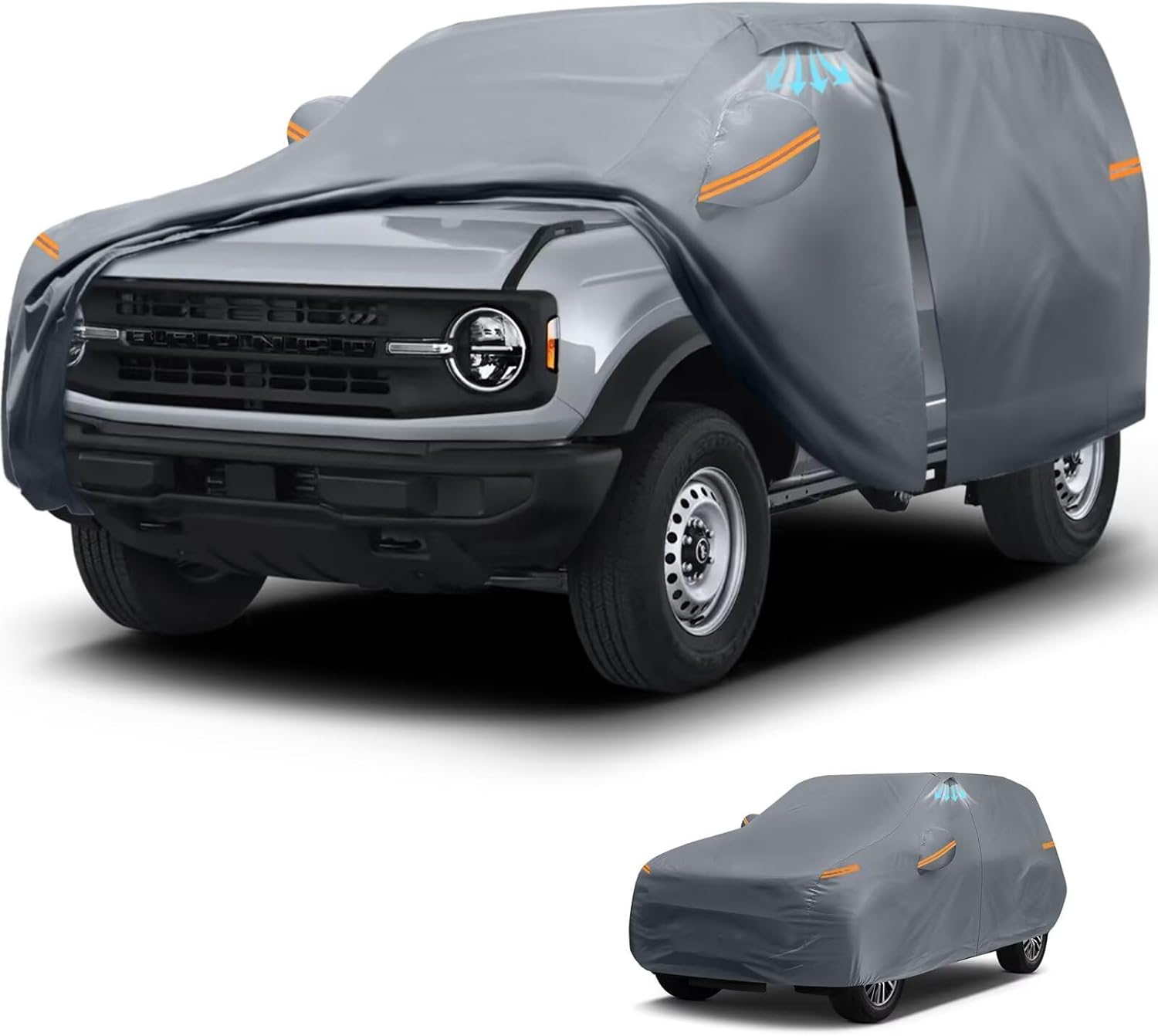 Waterproof Ford Bronco 4 Door Car Cover with Premium Features