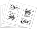 Half Sheet Shipping Labels 2-Pack 1000 Labels - Fast, Durable