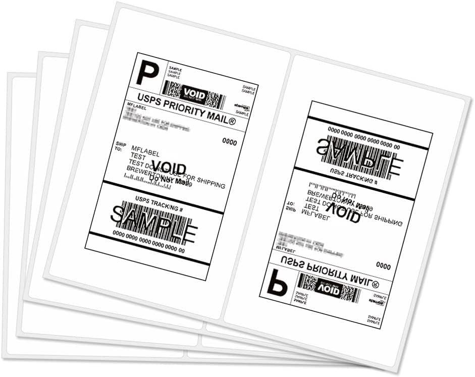 MFLABEL Half Sheet Shipping Labels for Easy Package Handling