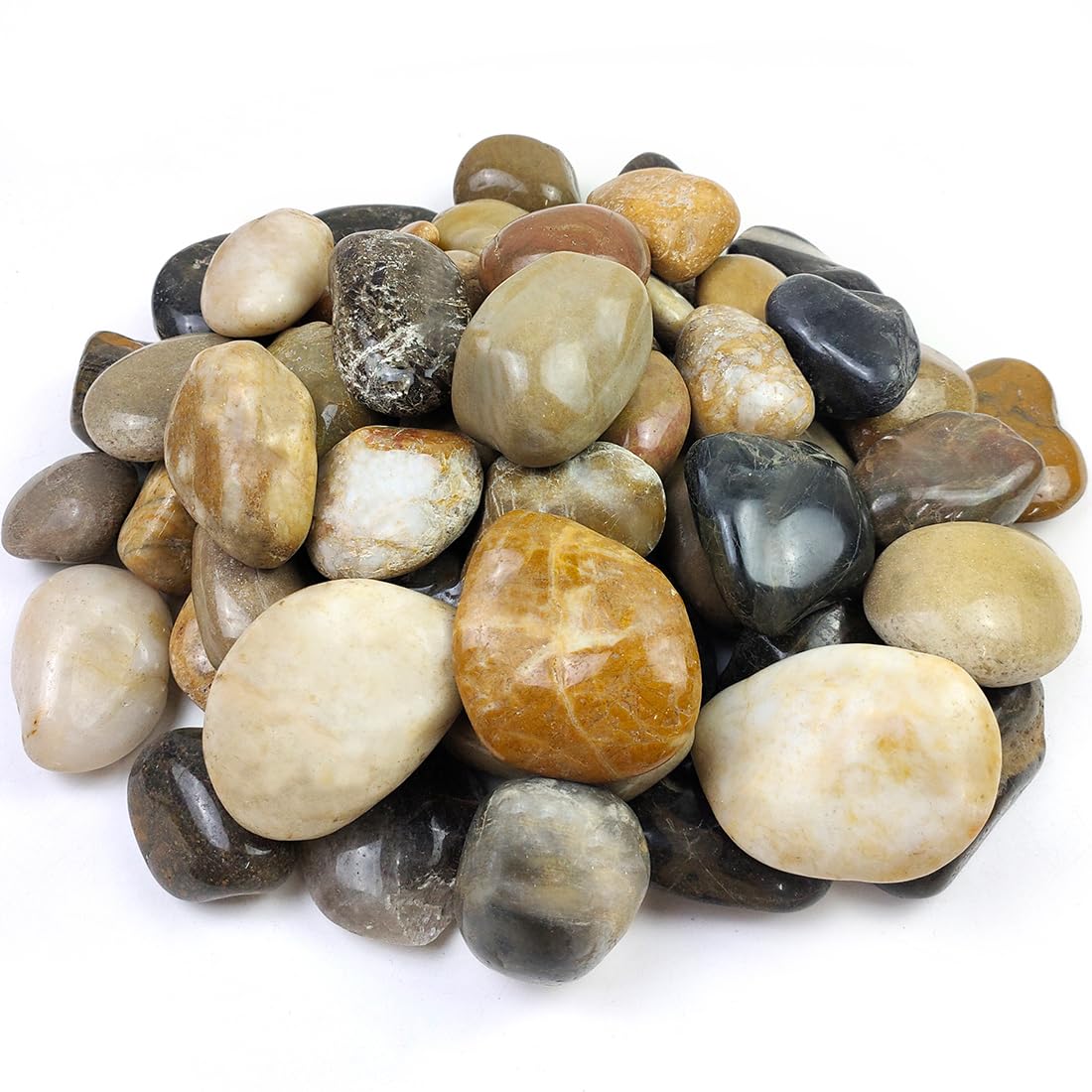40lbs Large River Rocks for Landscaping and Garden Design