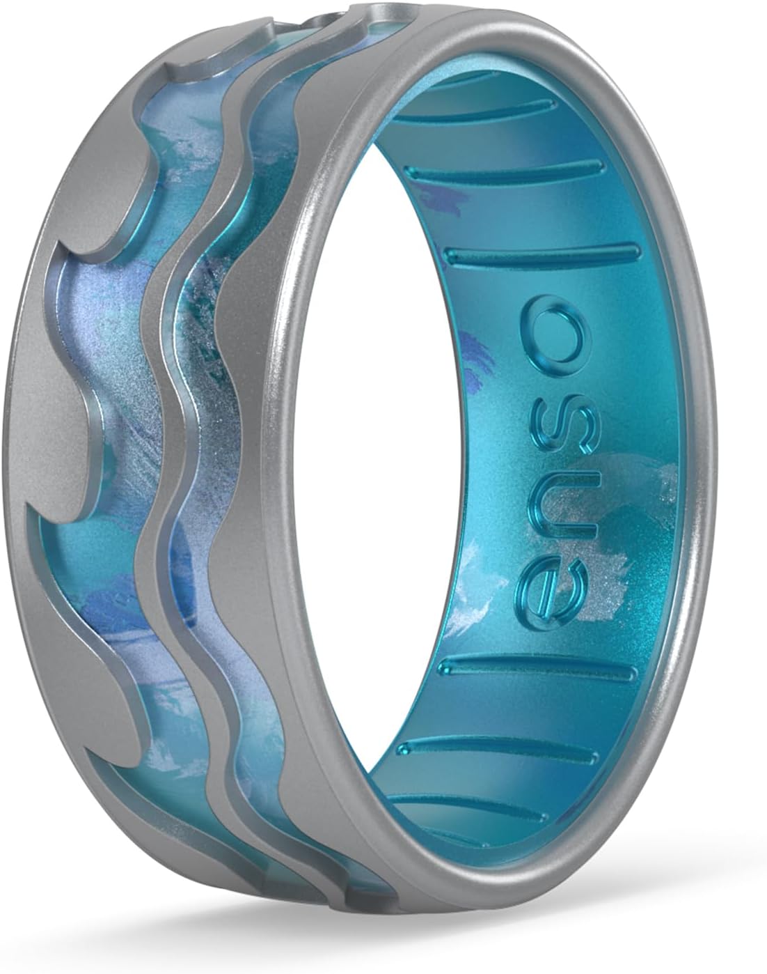 Etched Classic Silicone Rings - Unique Nature-Inspired Design