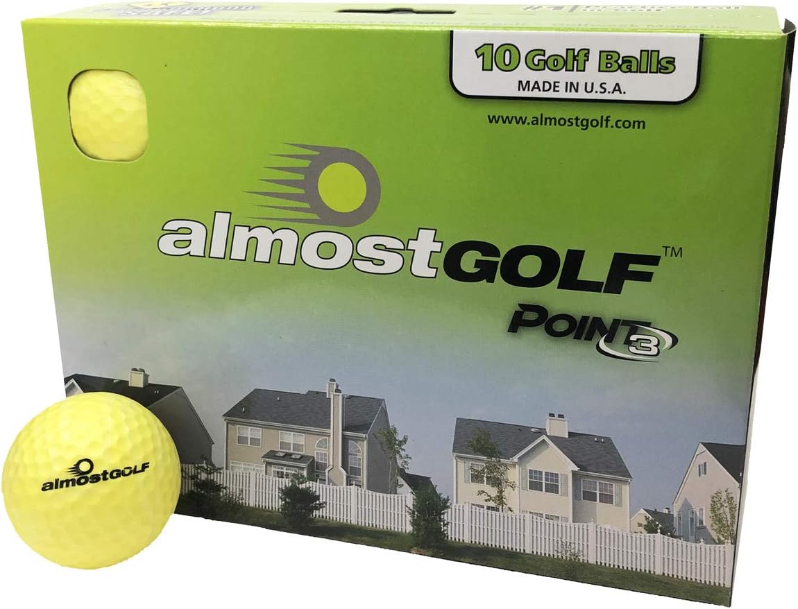 AlmostGolf: Ultimate Training Balls - Limited Flight, Safe Indoors. 