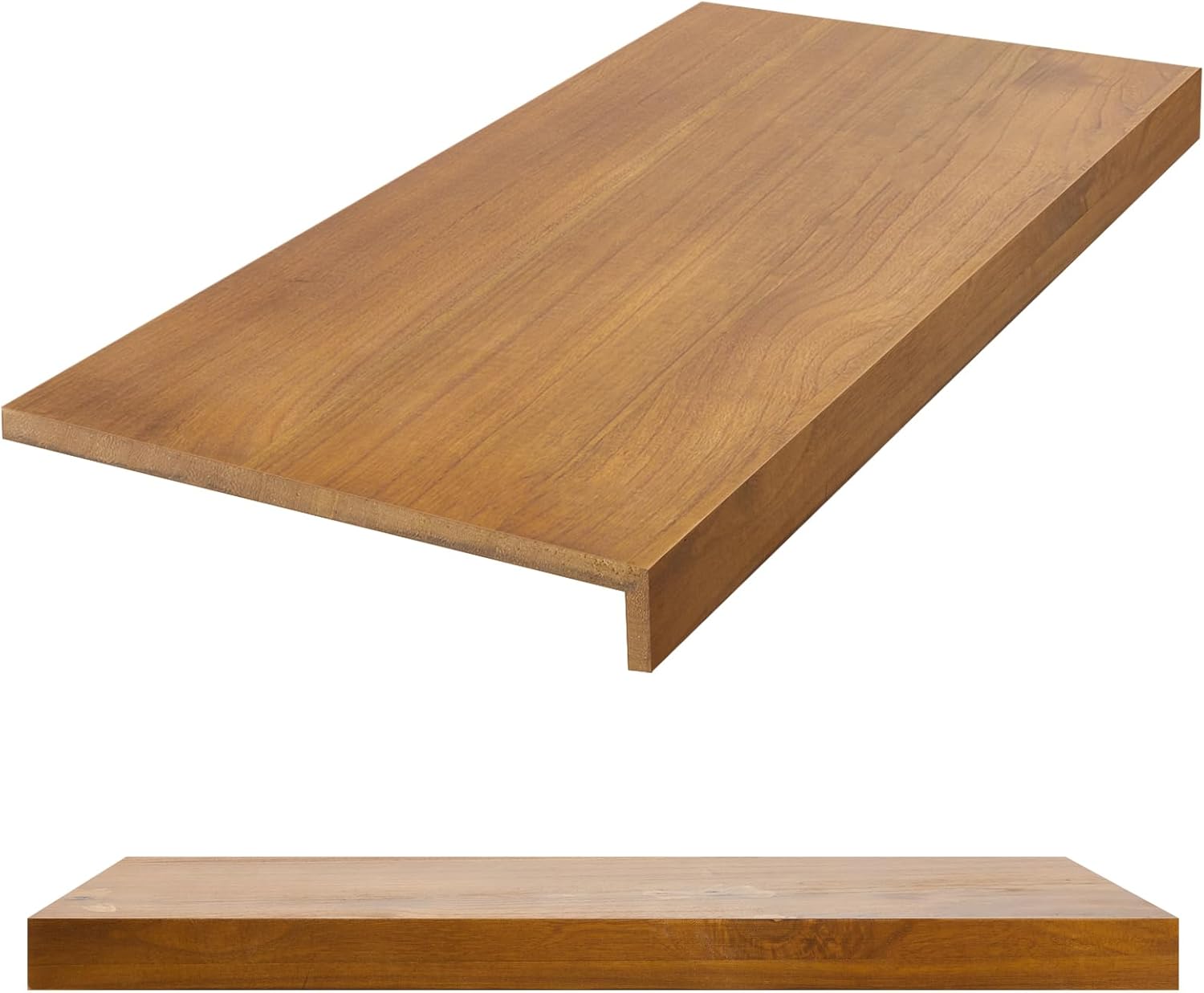 Hoolerry Wire Rack Covers for Shelving 36 x 12 Inch Wood Finish