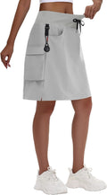Women's 20in Hiking Cargo Skort - High Waisted, Quick Dry MIVEI