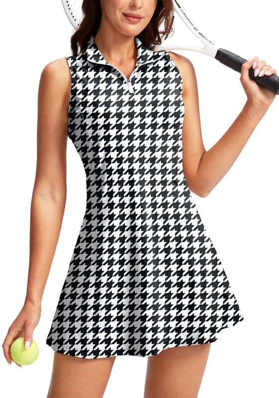 Viodia Women's Tennis Golf Dress with Shorts for Active Wear