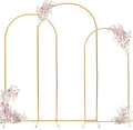Arch Backdrop Stand - 3PCS Gold Metal Wedding Arch Frames - Easy Setup