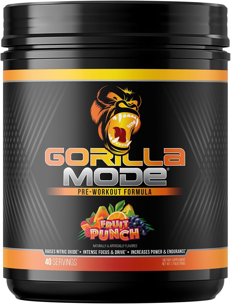 Gorilla Mind Pre Workout for Massive Pumps and Laser Focus