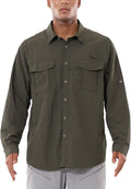 BALEAF Men's Long Sleeve Hiking Shirts for Outdoor Adventures