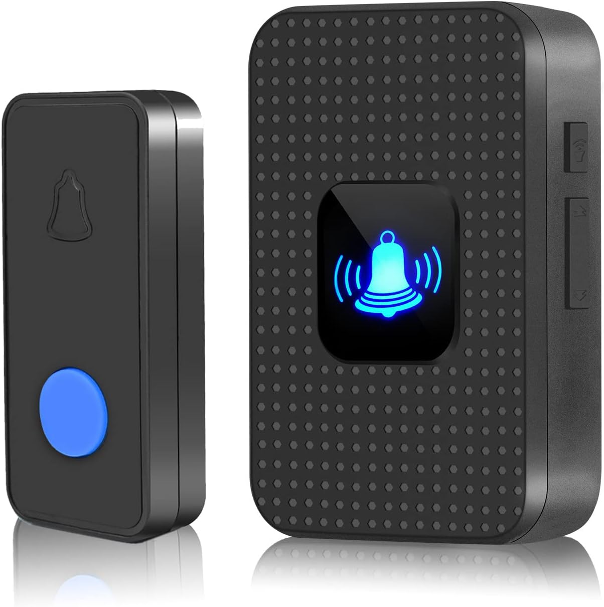 Wireless Doorbell Kit-1000 Ft Range, 55 Chimes, LED Flash