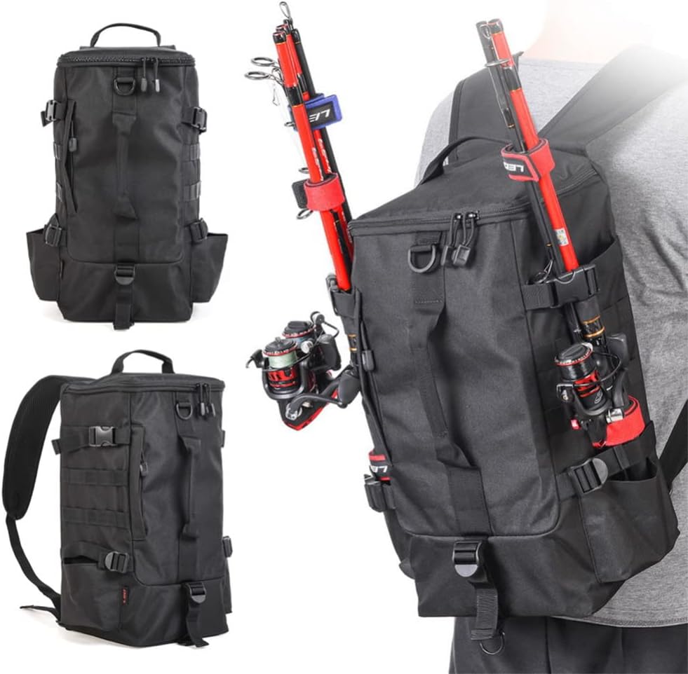 TEQIN Fishing Backpack - Ultimate Organized Tackle Companion