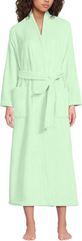 Lands' End Women's Cozy Plush Long Wrap Robe - Plush, Warm Comfort