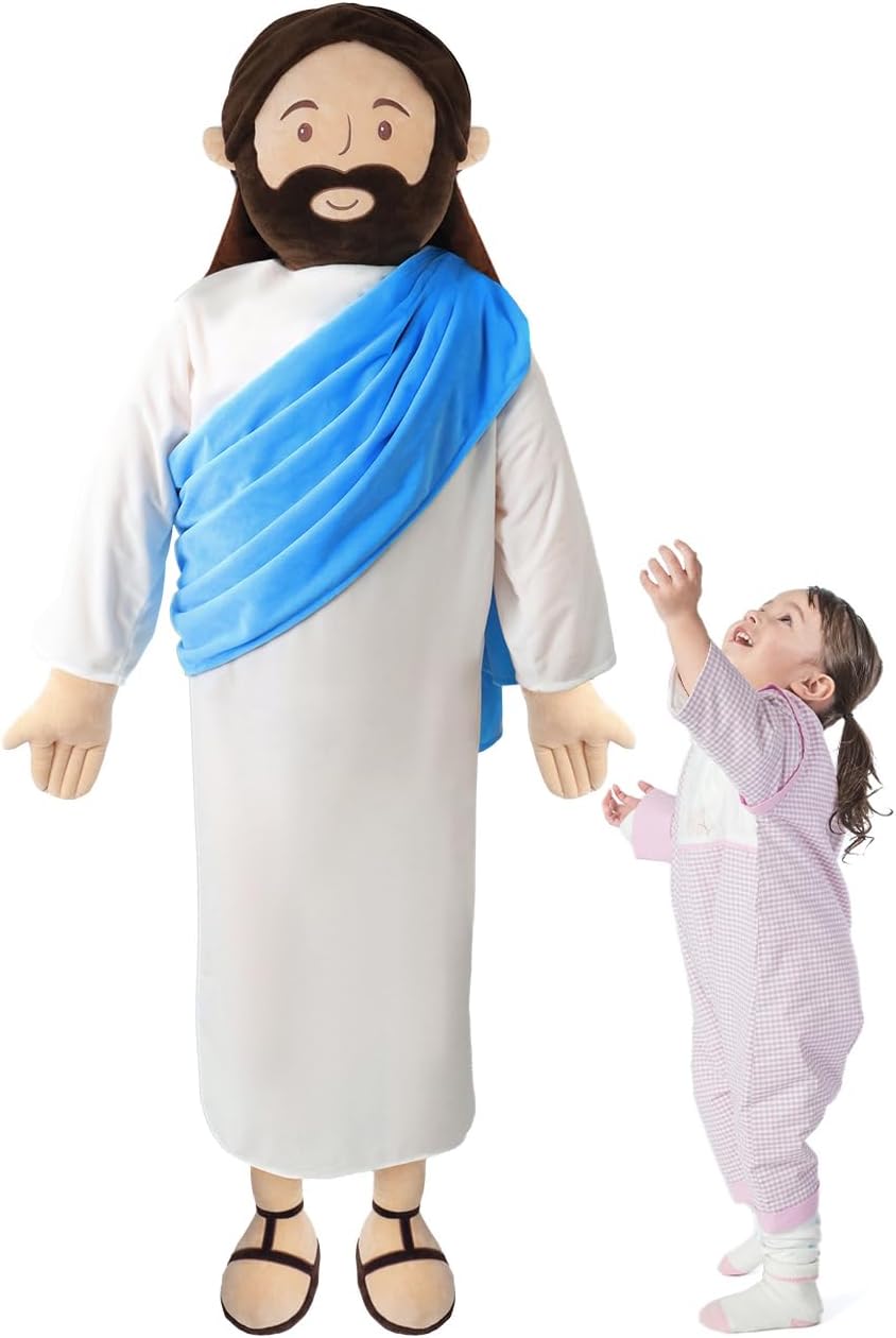 Giant Jesus Plush 6 Ft Stuffed Doll for Religious Decor Gift