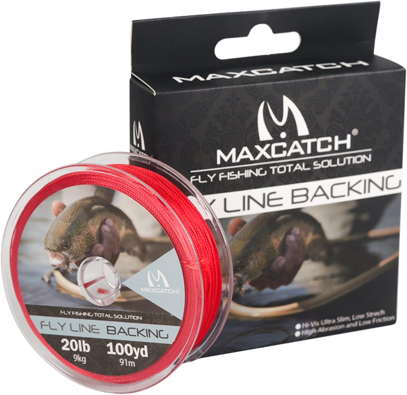 Maxcatch Braided Fly Line Backing - Strong 20/30lb for Fly Fishing