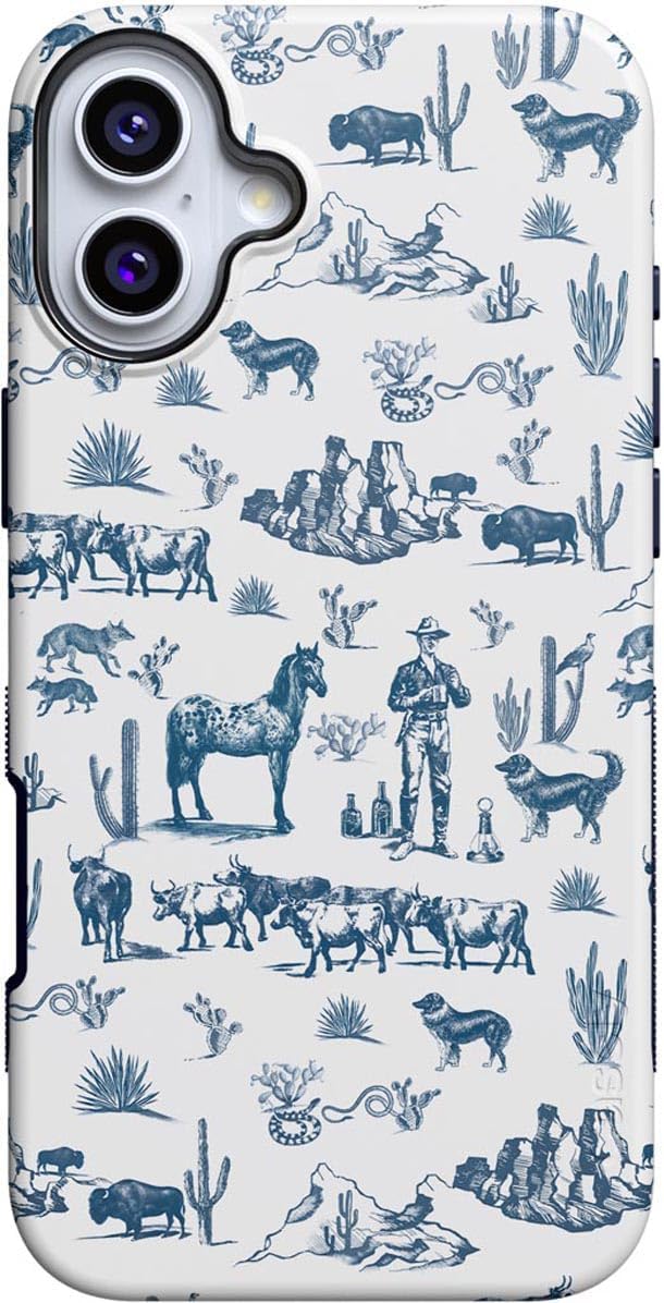Casely iPhone 16 Case - Wild West Adventure Design for Protection
