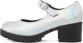 Soda Boxer-2 Kids Girls Lug Sole Mary Jane - Trendy Chunky Heel