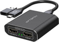 USB C to Dual HDMI Splitter - Dual Monitor 4K/1080p Adapter
