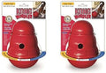 KONG Wobbler Treat Dispensing Dog Toy 2 Pack - Keeps Dogs Busy