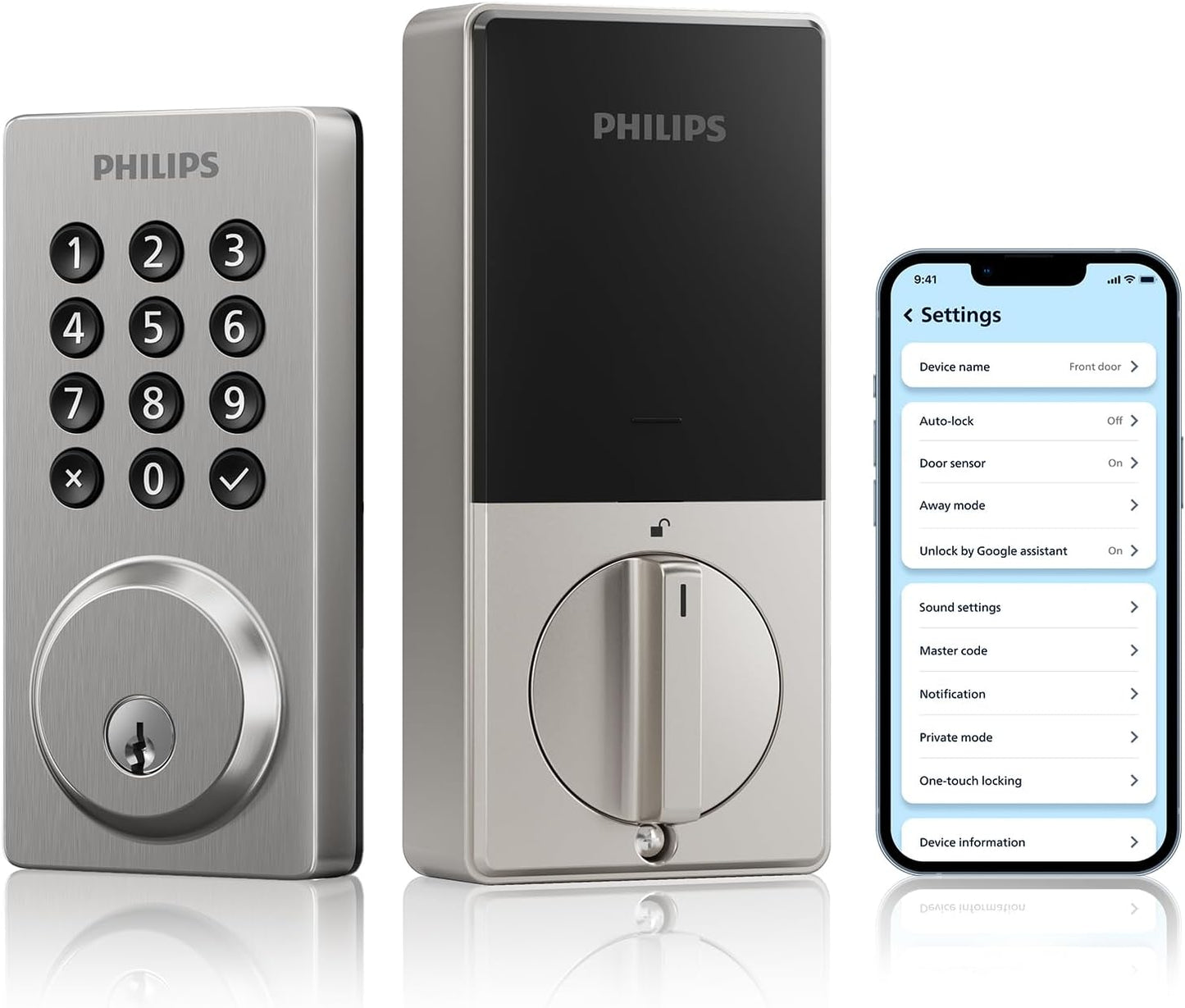 Philips Smart Lock with Built-in WiFi for Keyless Entry Security