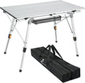 Sportneer Camping Table That Folds Up - Lightweight Adjustable Outdoor
